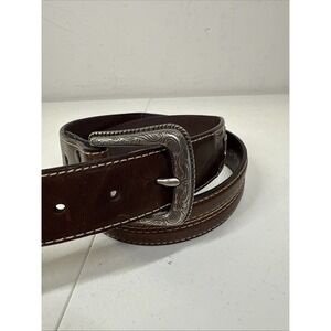 Roper Men's Western Brown Leather Belt w/Buckle and Conchas‎ Size 38